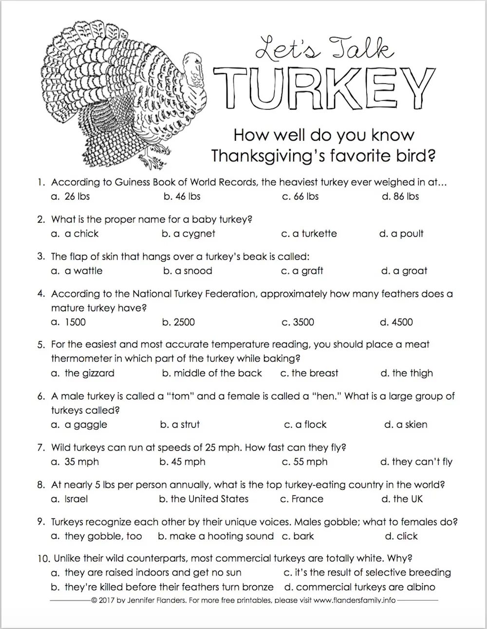 Free Printable Thanksgiving Trivia Questions Free Printable Thanksgiving Trivia Questions