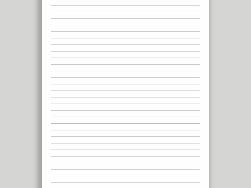 Lined Paper Free Printable PDF Download SortOutMy Life