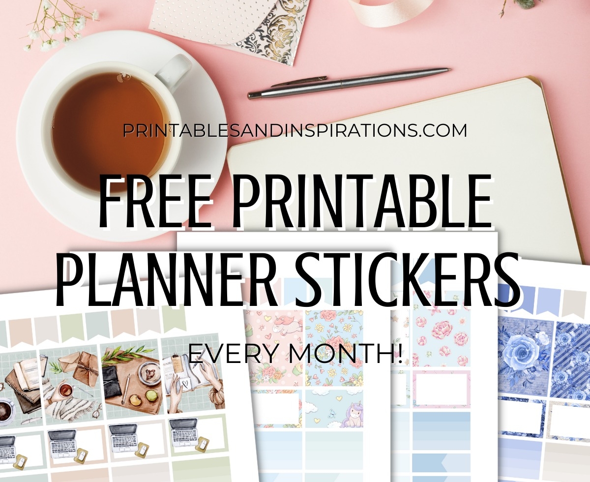 Free Boho Planner Stickers Printables