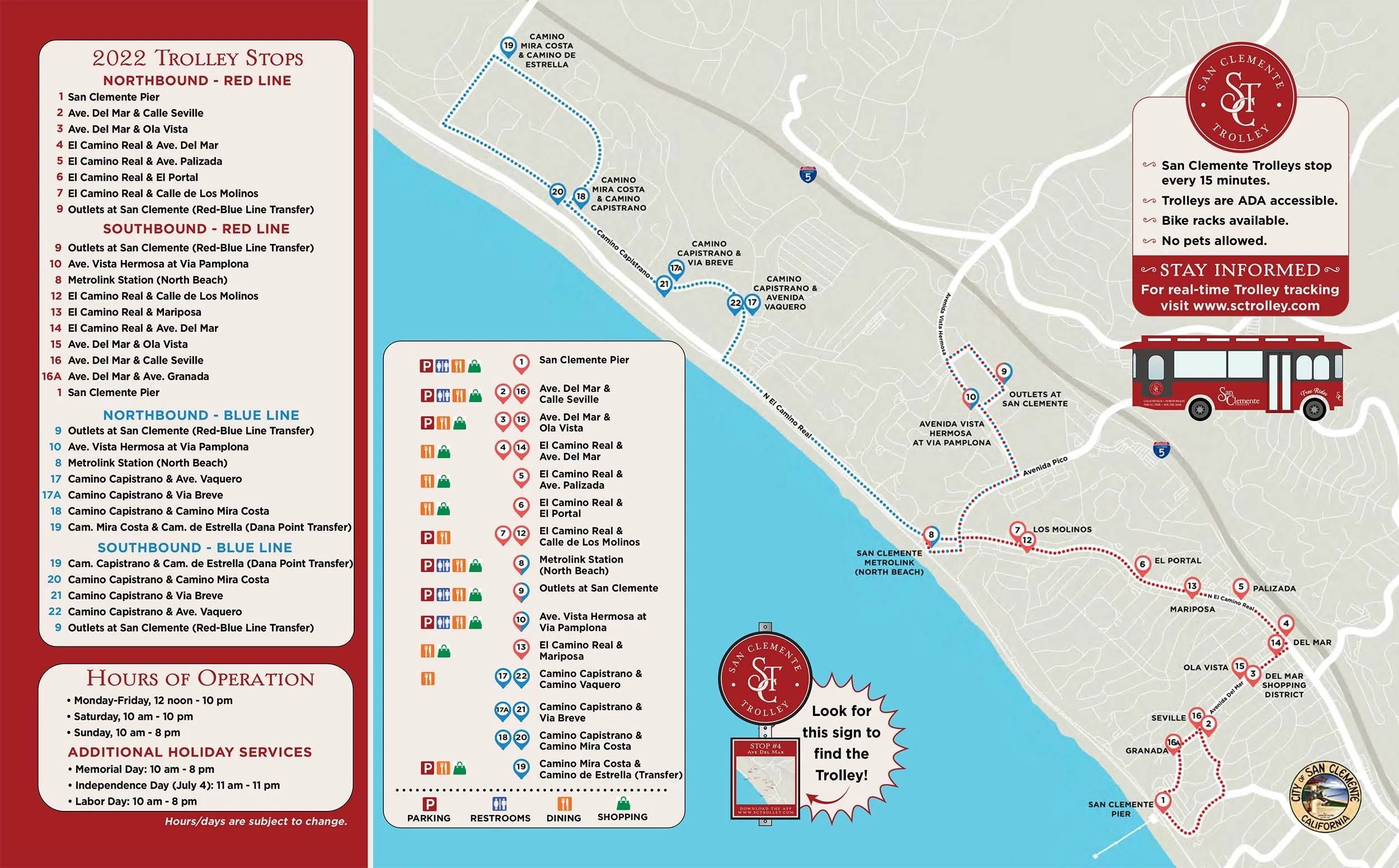 LIVE MAP San Clemente Trolley Info