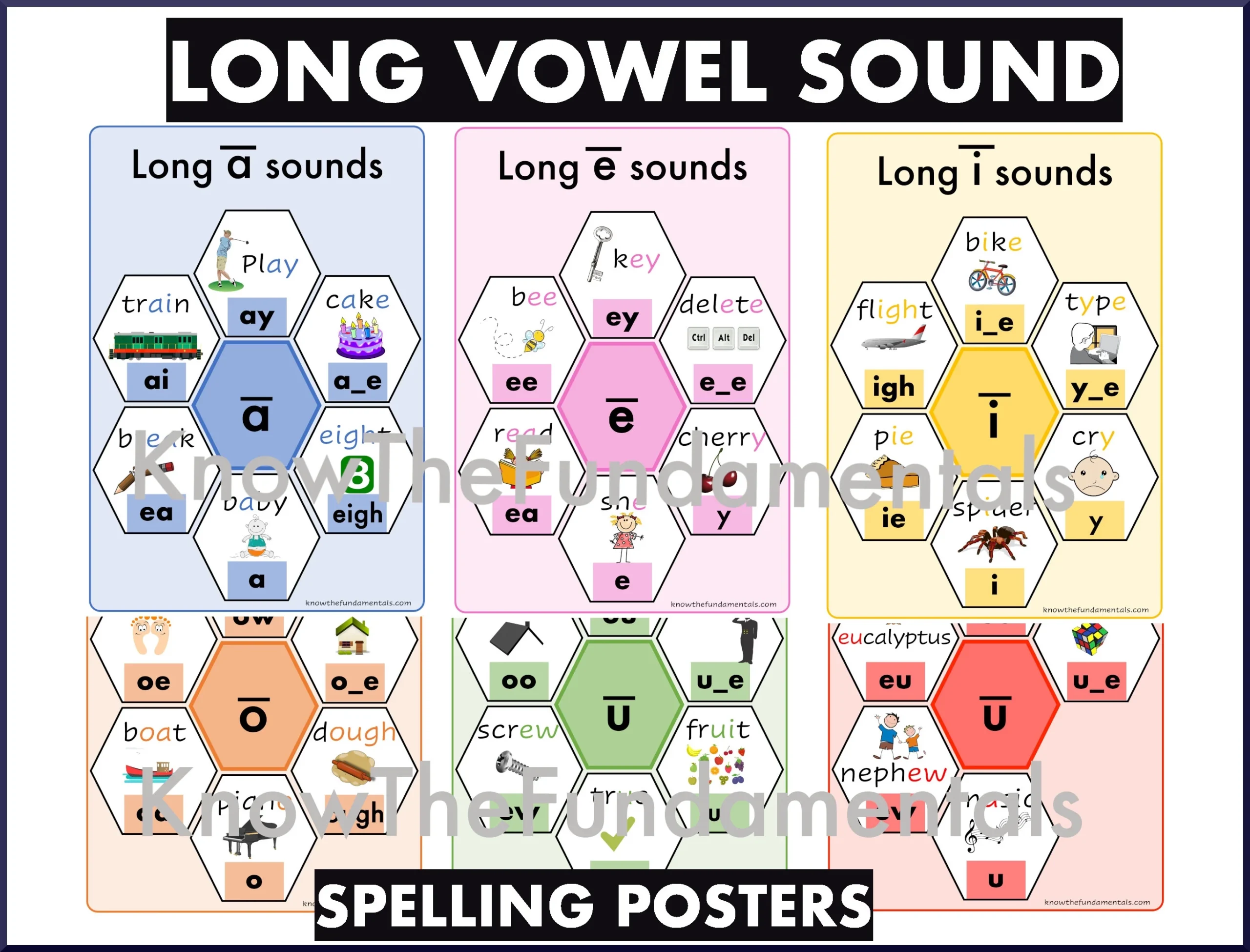 Long Vowel Chart Printable