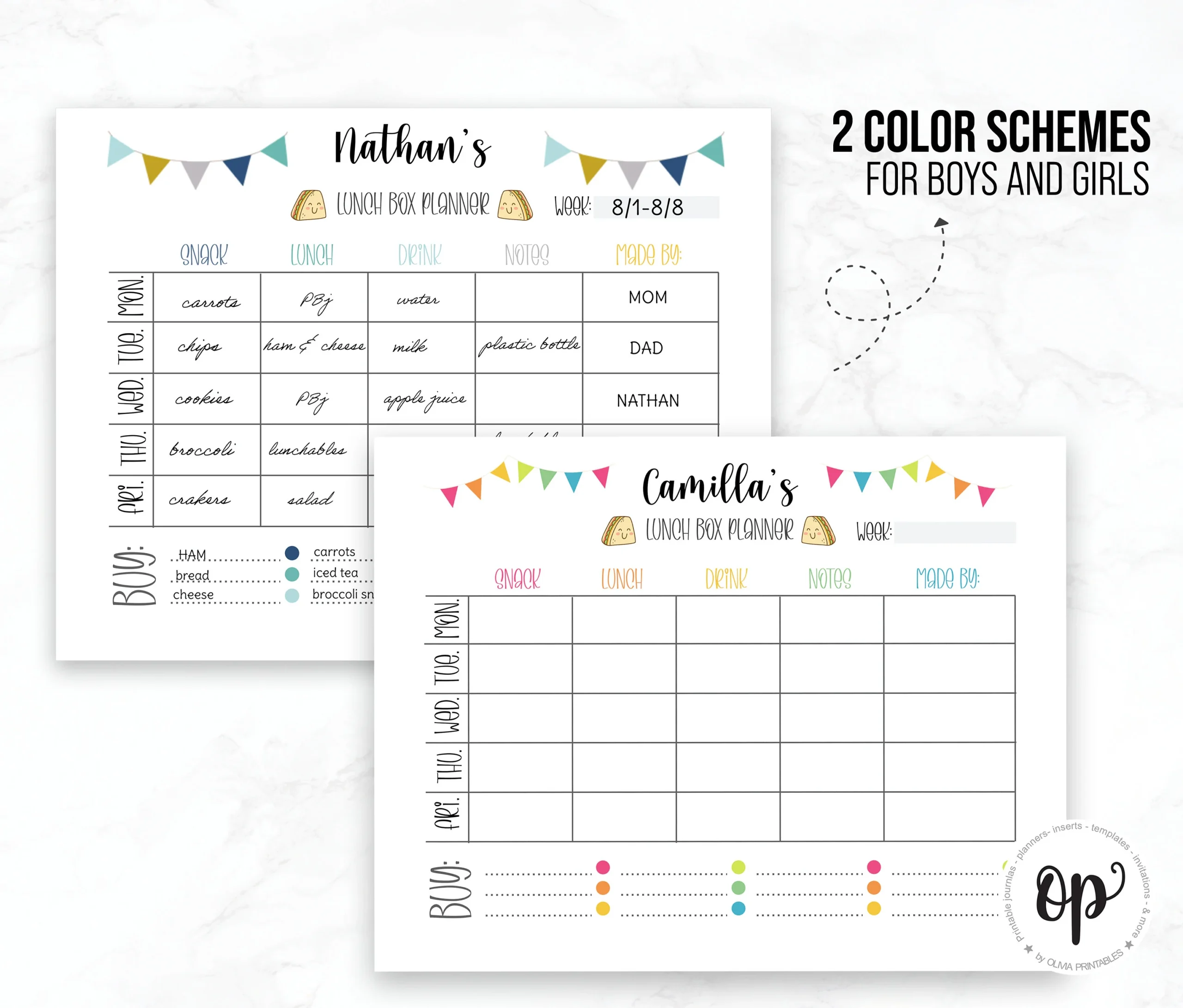 Ice Tea Planner Printables