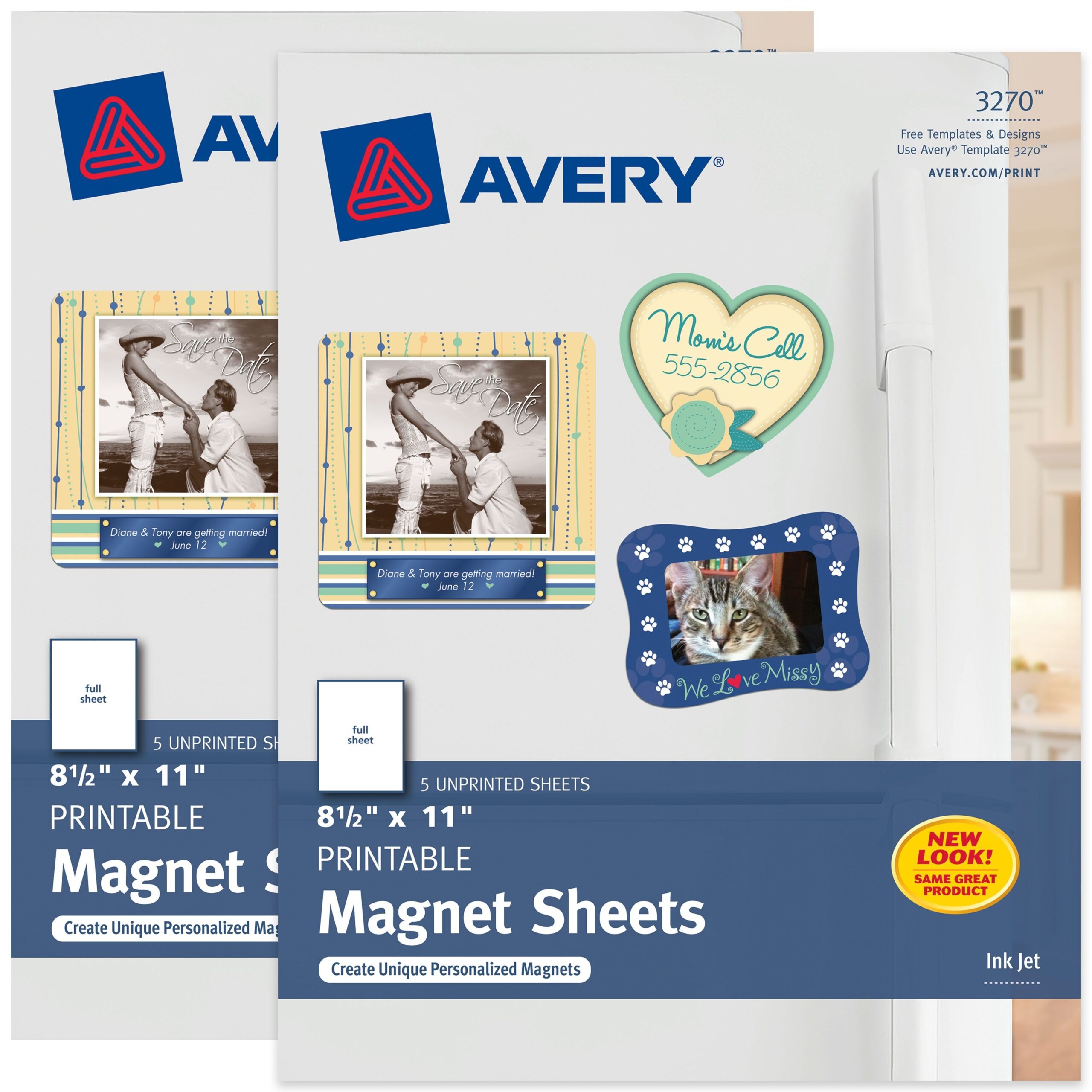 Magnet Sheets 8 1 2 X 11 Matte White 5814 Avery Avery