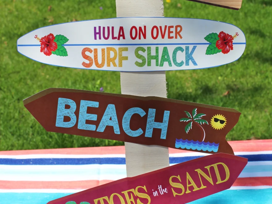 Mahalo Tropical Beach Theme Teacher Appreciation Week Printable Party TidyLady Printables