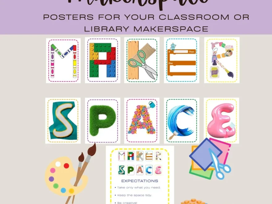 Makerspace Posters Signs For School Library Or Classroom Etsy Israel