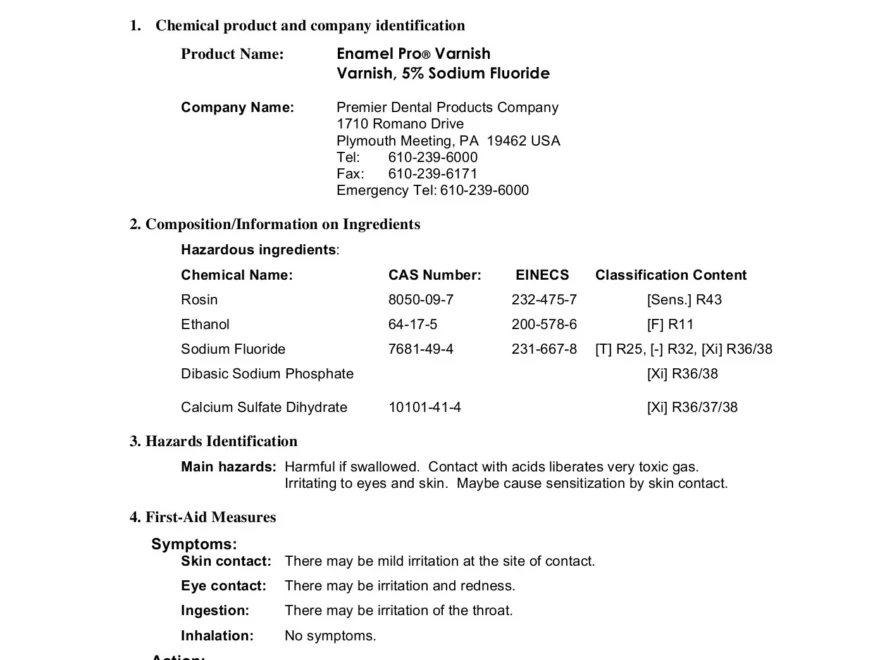 Material Safety Data Sheet Dental Supplies Net32 Pages 1 4 Flip PDF Download FlipHTML5