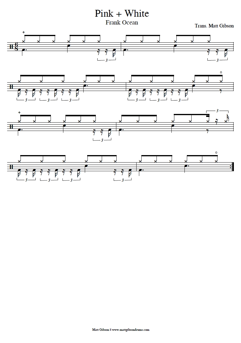 Printable Drum Sheet Music Free