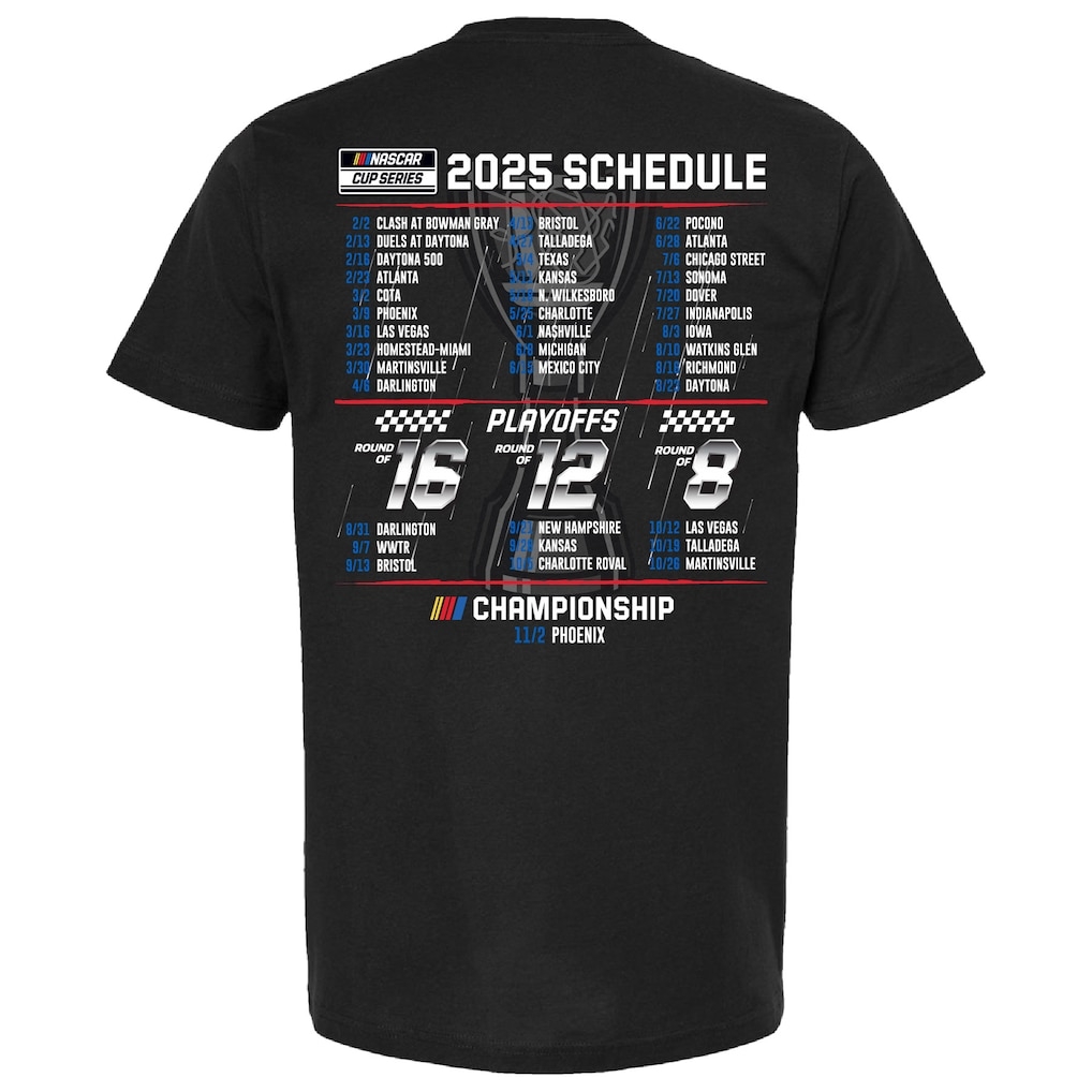 Large Printable 1018 Nascar Schedule