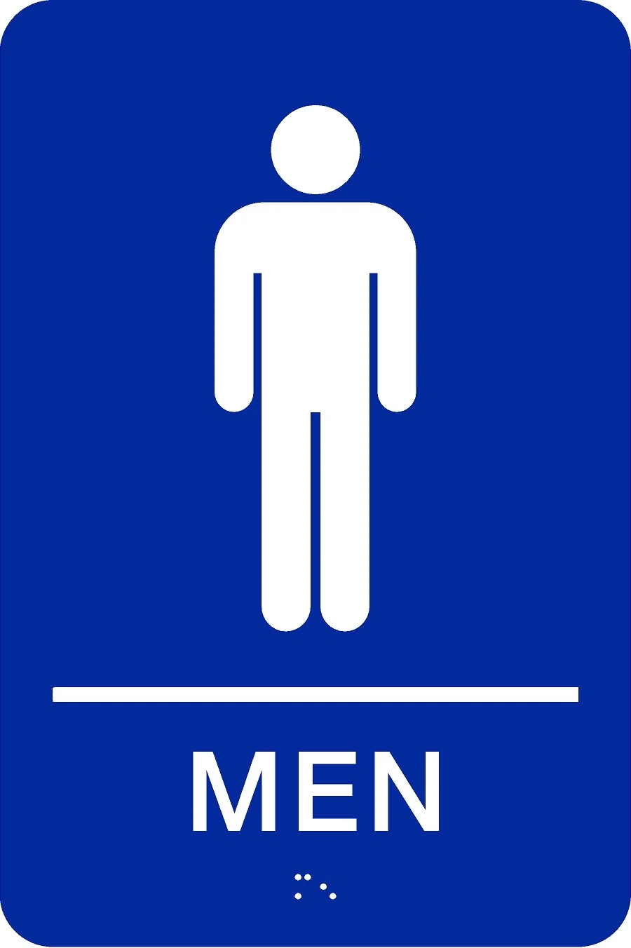Men s Restroom Sign Municipal Supply Sign Co 