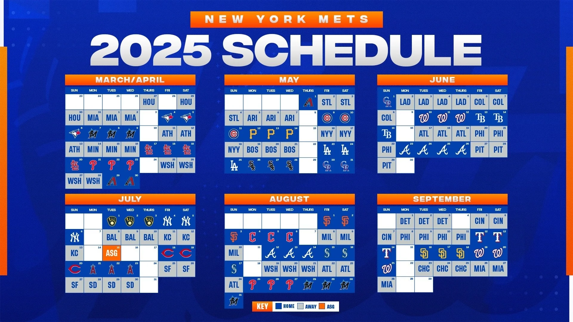 2026 Mets Printable Preseason Broadcast Schedule