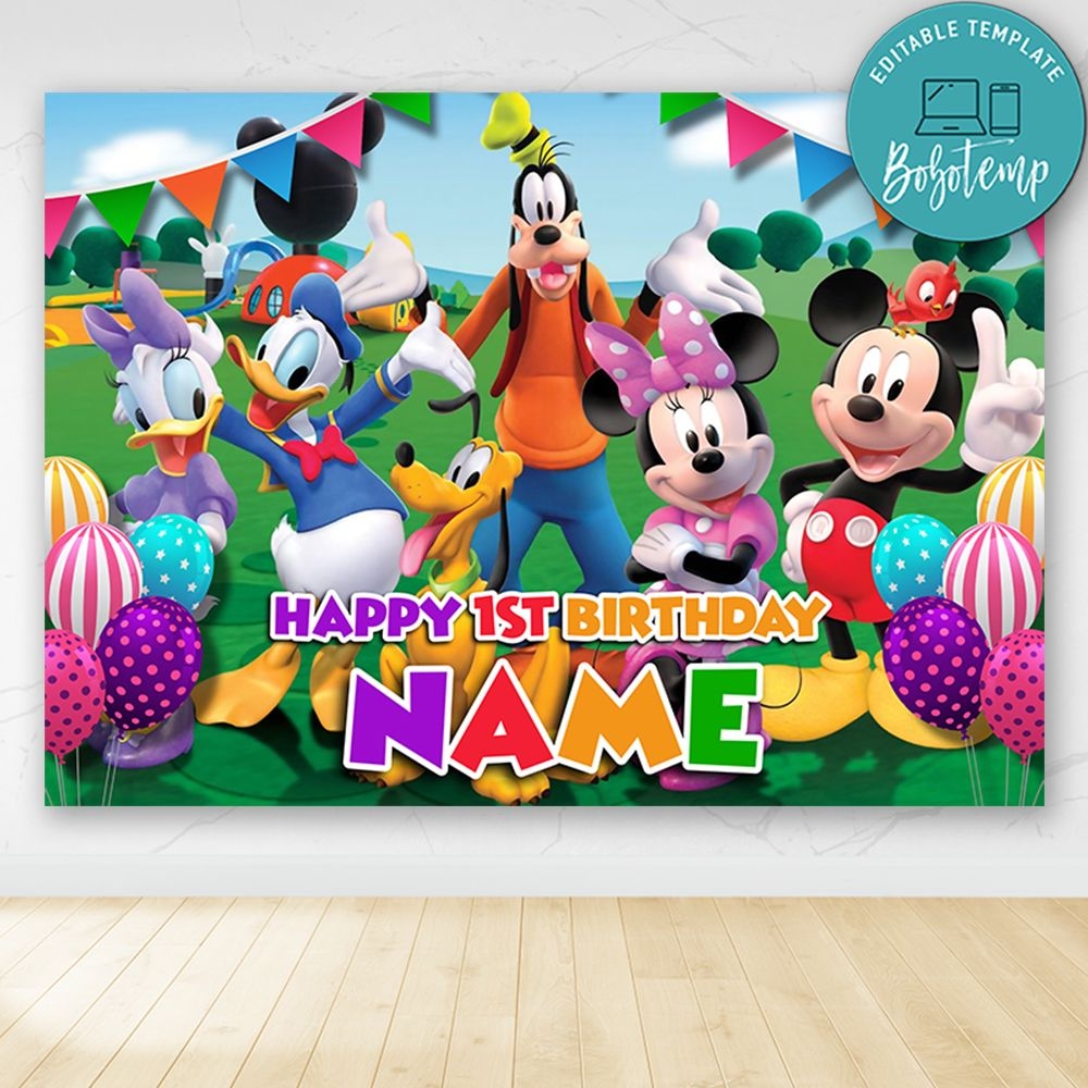 Mickey Mouse Clubhouse Birthday Signs Printable Mickey Mouse Clubhouse Birthday Signs Printable