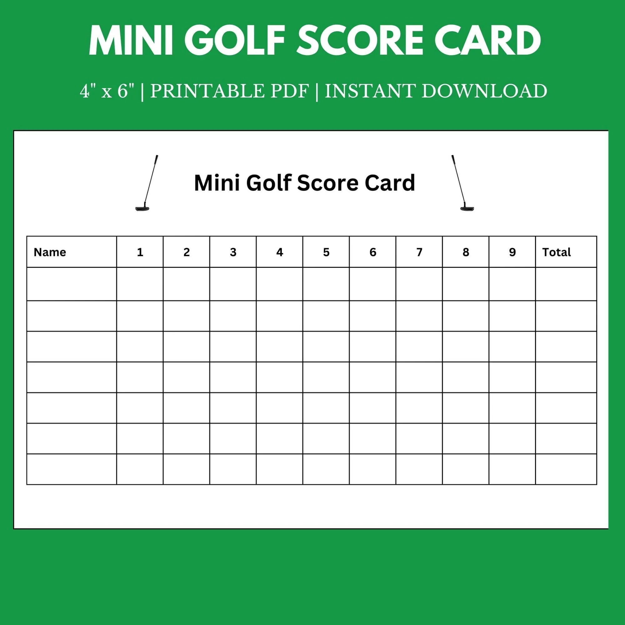 Mini Golf Score Card 8 5 X 11 Instant Download Printable Etsy Mini Golf Score Card 8 5 X 11 Instant Download Printable Etsy