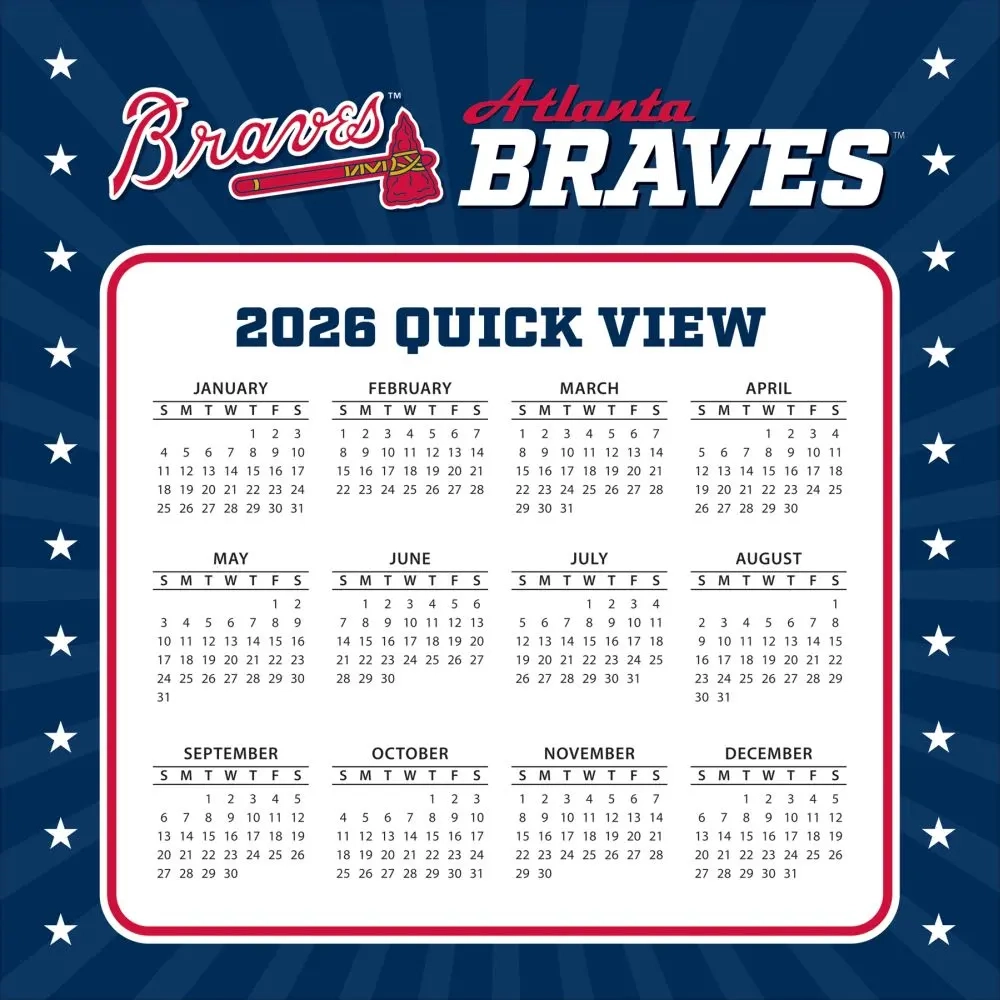 Printable Braves Calendar Schedule For 2026