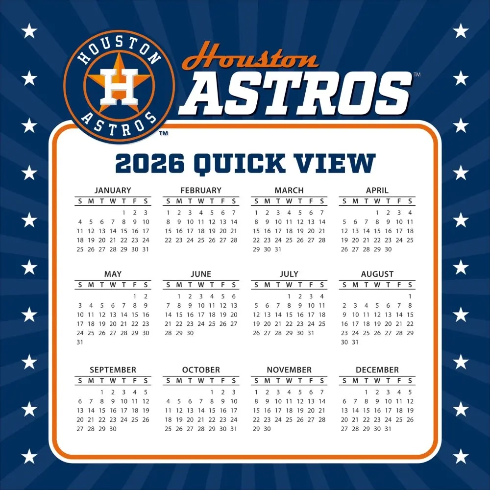 2026 Printable Astros Schedule 2026 Printable Astros Schedule