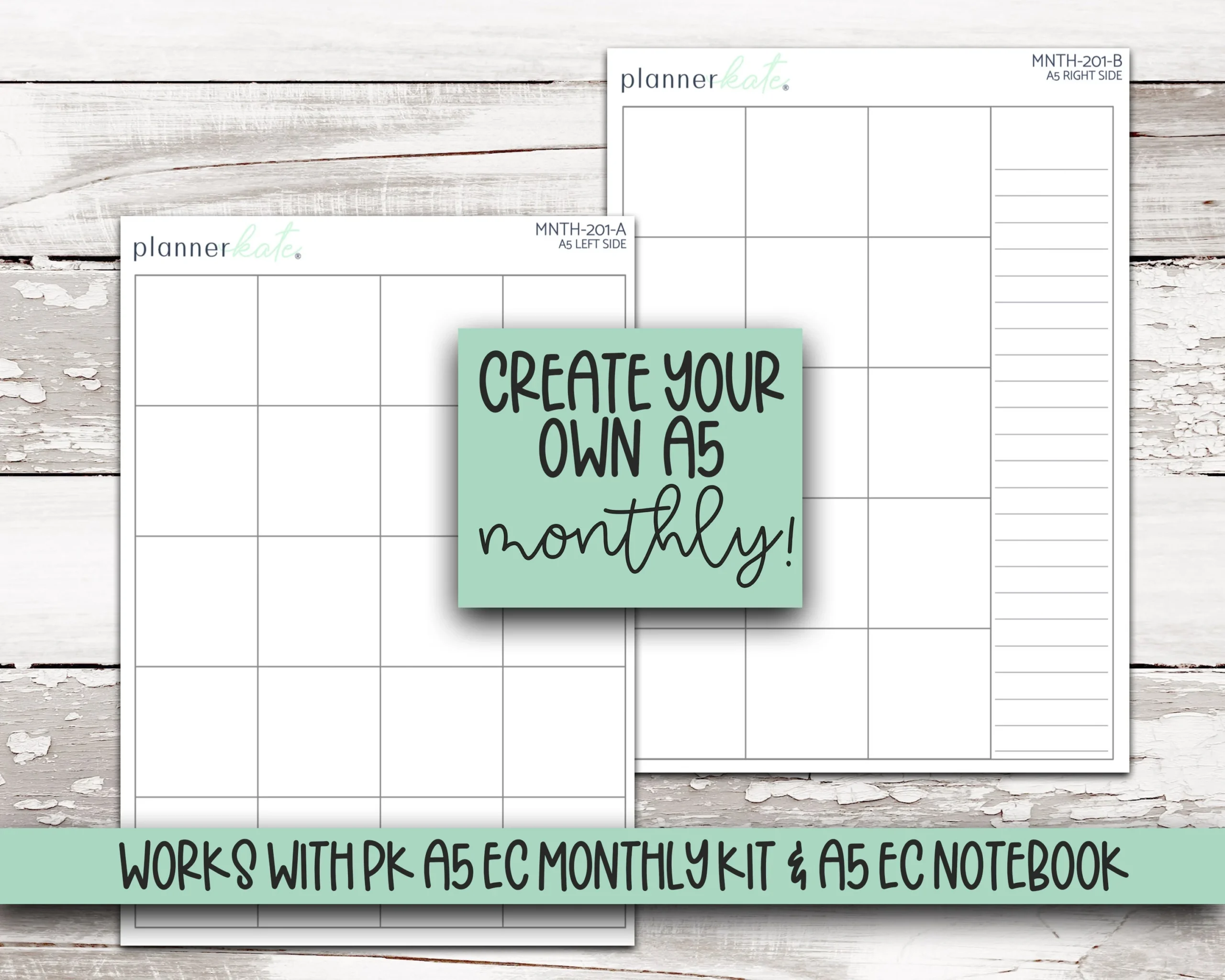 MNTH 201 create Your Own A5 Monthly erin Condren Sizing Etsy MNTH 201 create Your Own A5 Monthly erin Condren Sizing Etsy