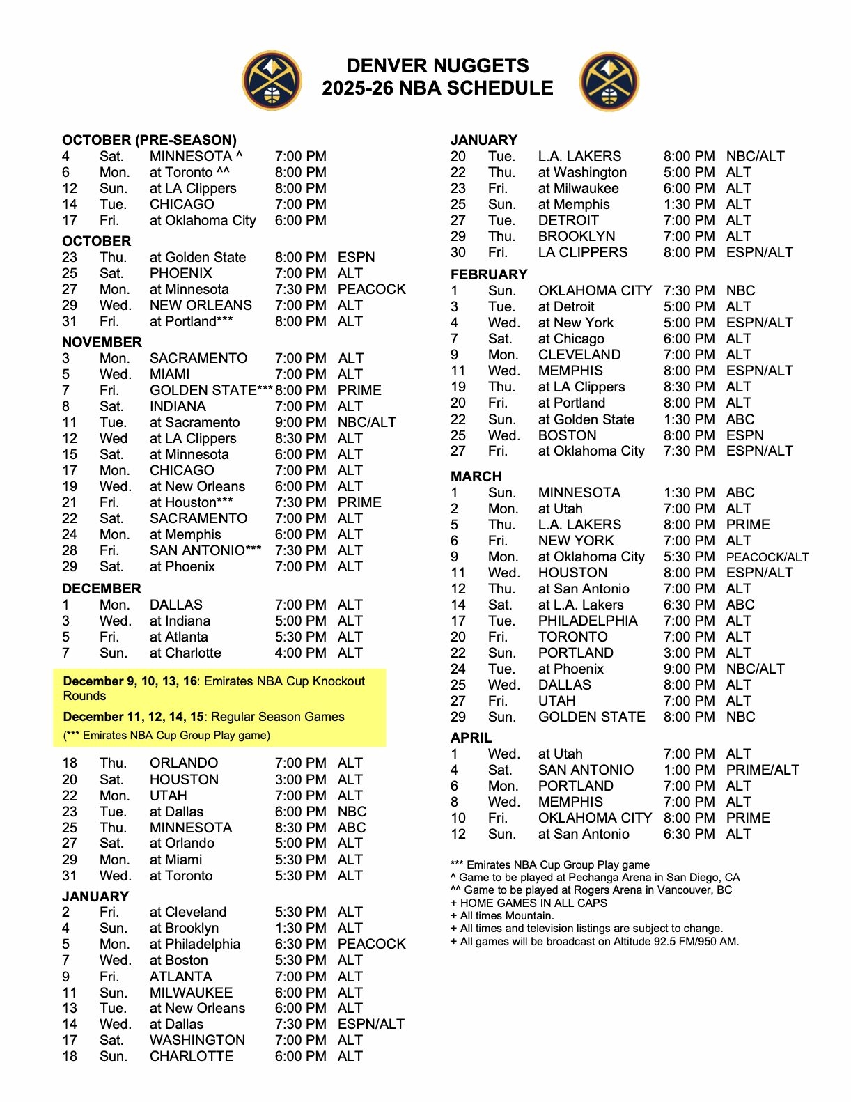 Printable Full Nba Schedule 2025-26 Printable Full Nba Schedule 2025-26