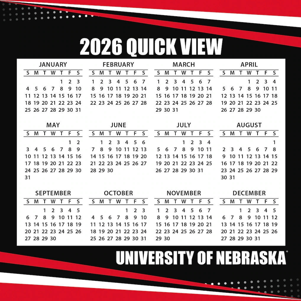 Nebraska Football Schedule 2026 27 Printable