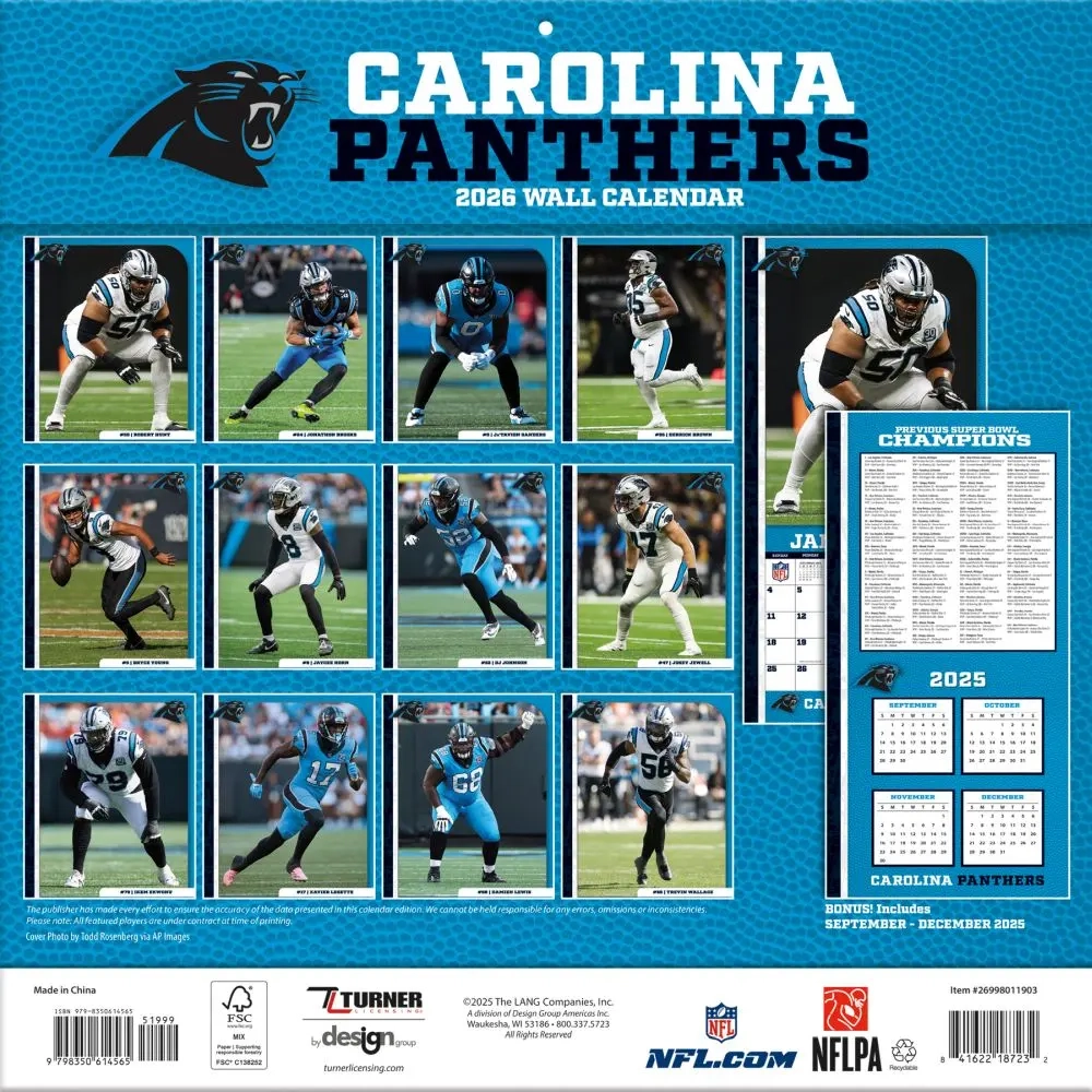 Carolina Panthers Schedule For 2026 Printable Carolina Panthers Schedule For 2026 Printable