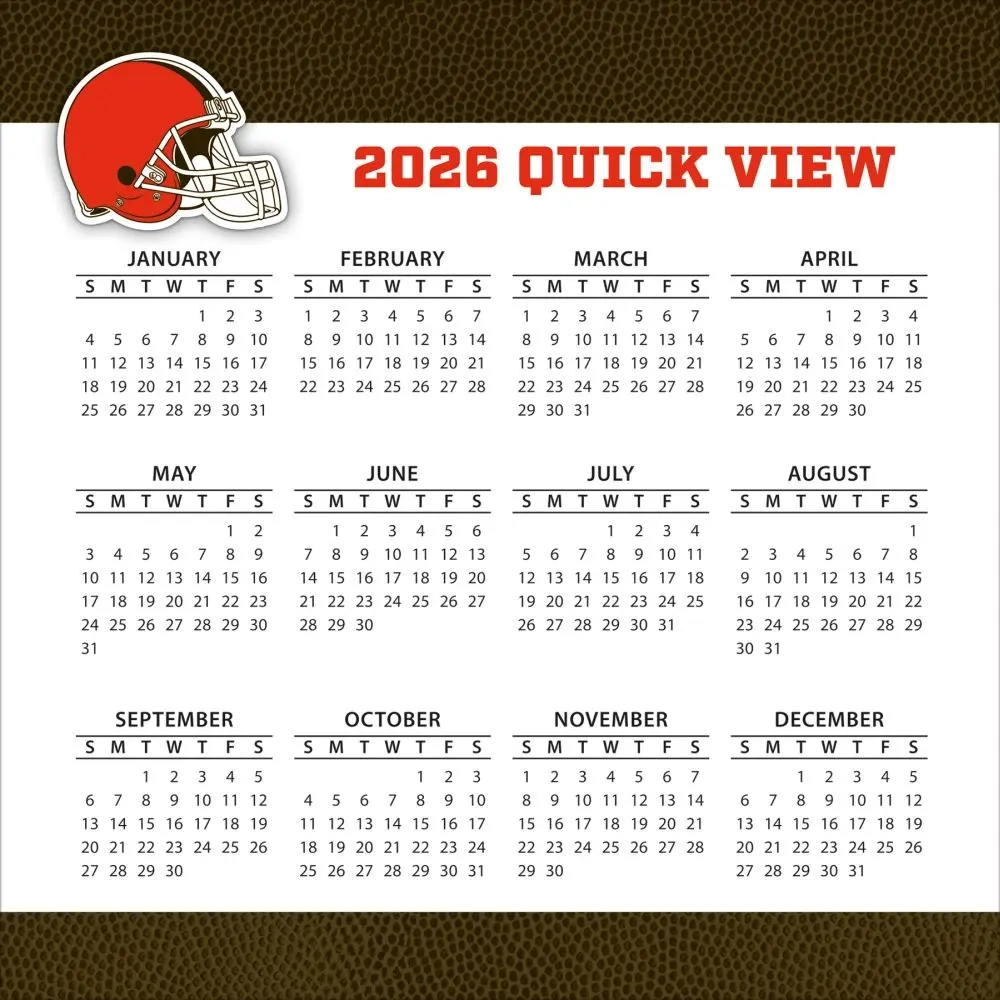 NFL Cleveland Browns 2026 Desk Calendar Calendars
