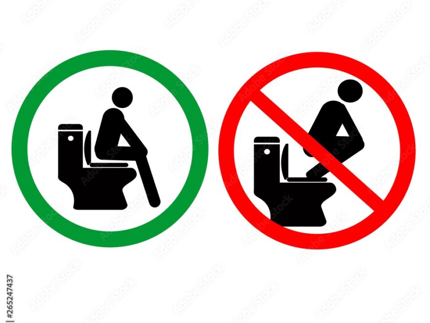 No And Permit Toilet Signs Vector Stock Illustration Adobe Stock
