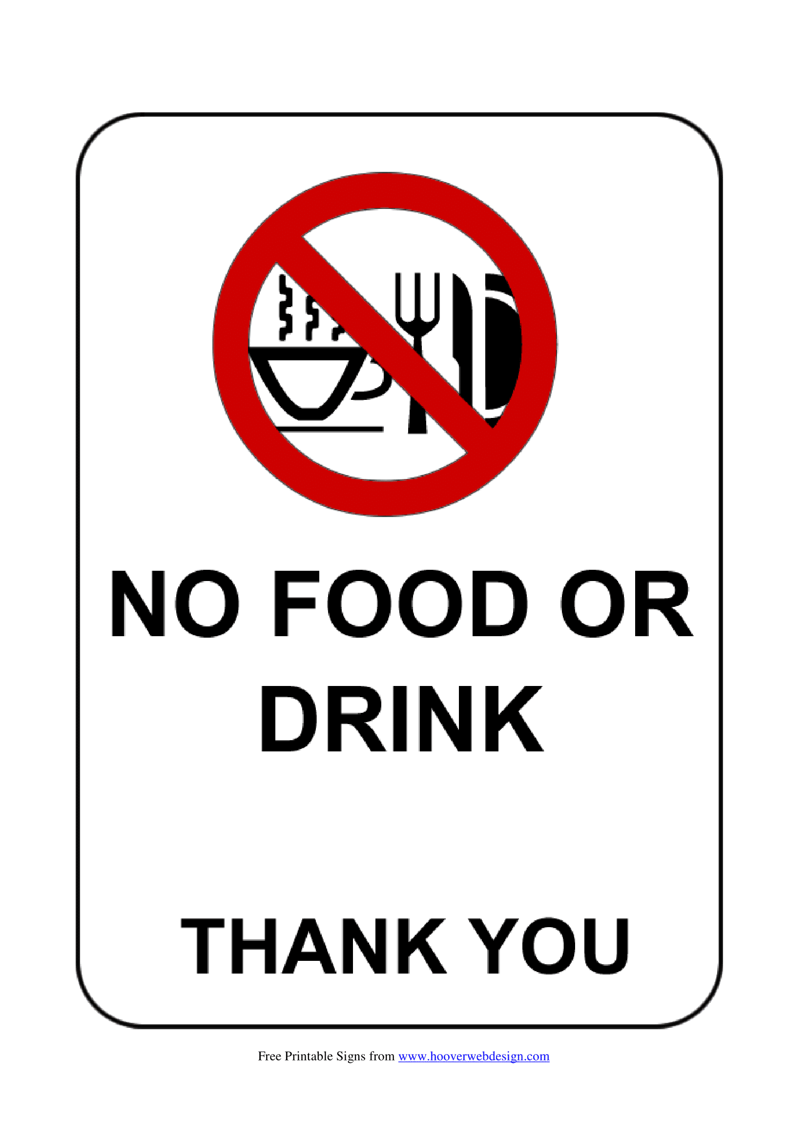 No Food Or Drink Signs Poster Template No Food Or Drink Signs Poster Template