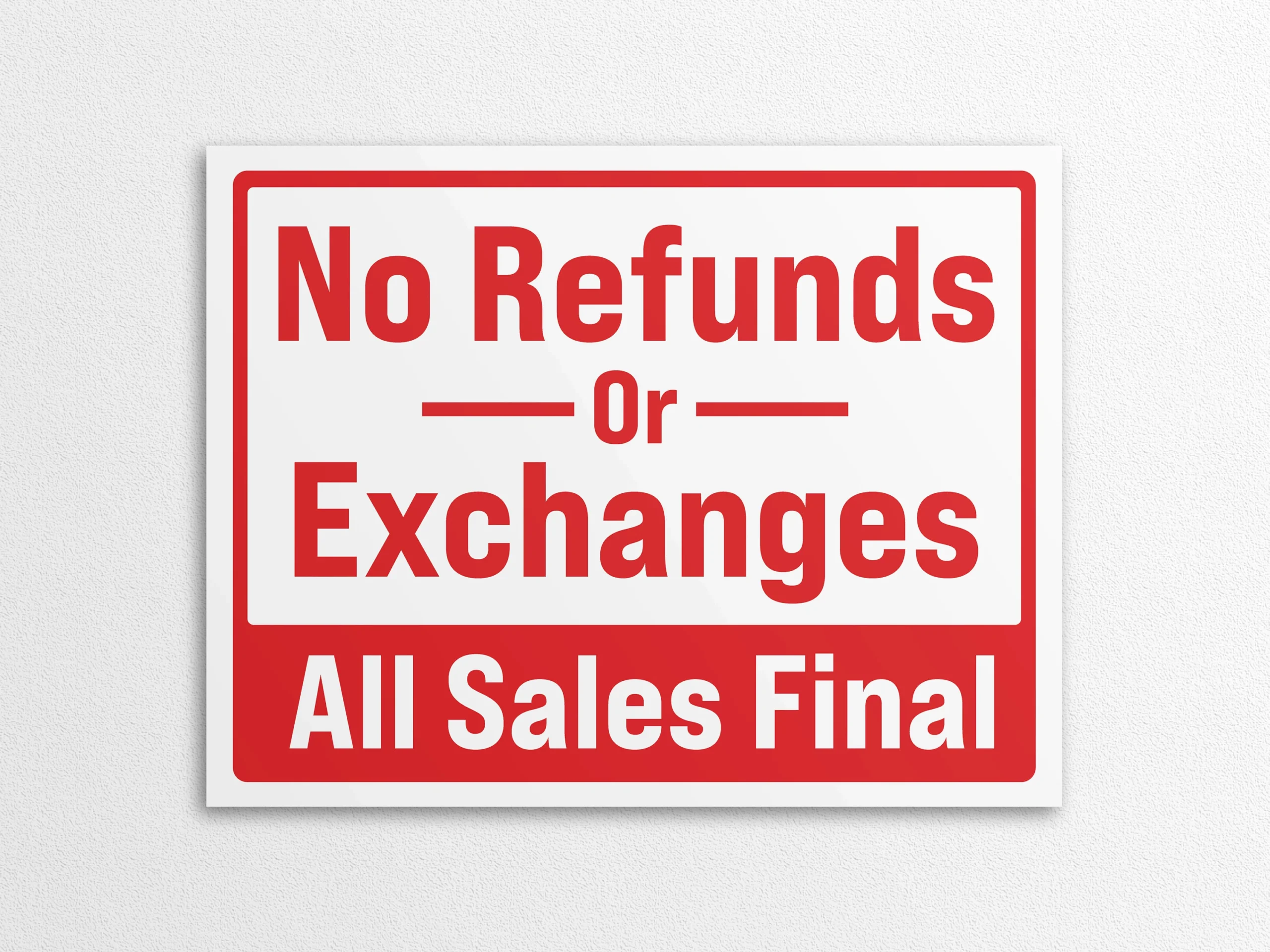 No Refunds Or Exchanges Sign All Sales Final PNG PDF Digital Download Etsy