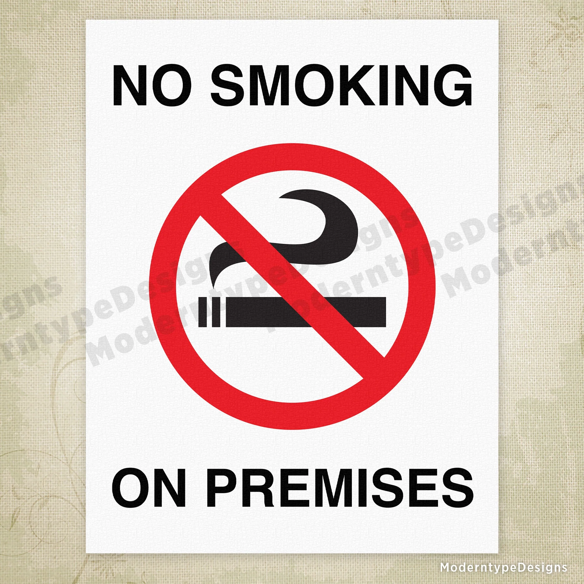 No Smoking Printable Sign Editable No Smoking Printable Sign Editable