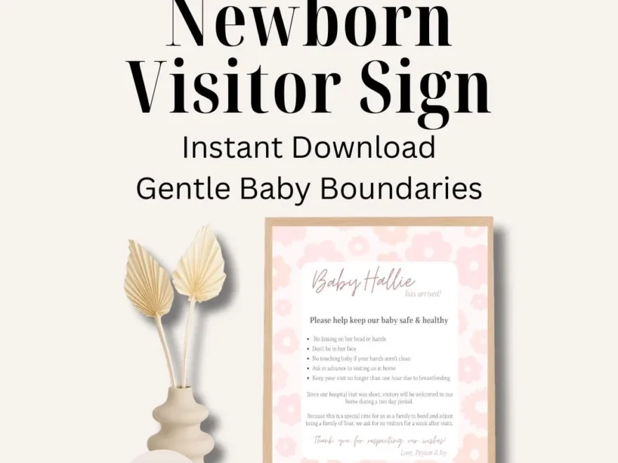 No Visitors Sign Baby Etsy