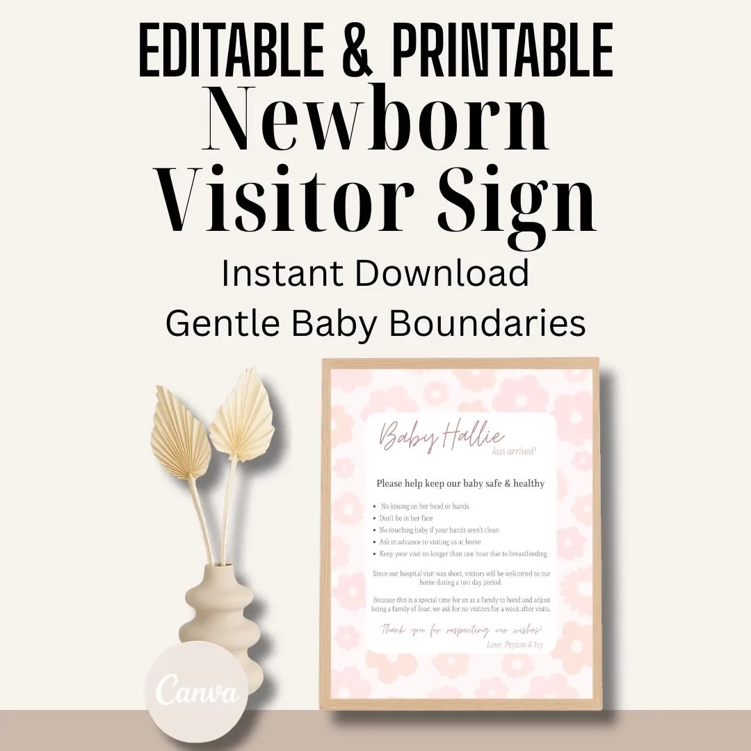 No Visitors Sign Baby Etsy No Visitors Sign Baby Etsy