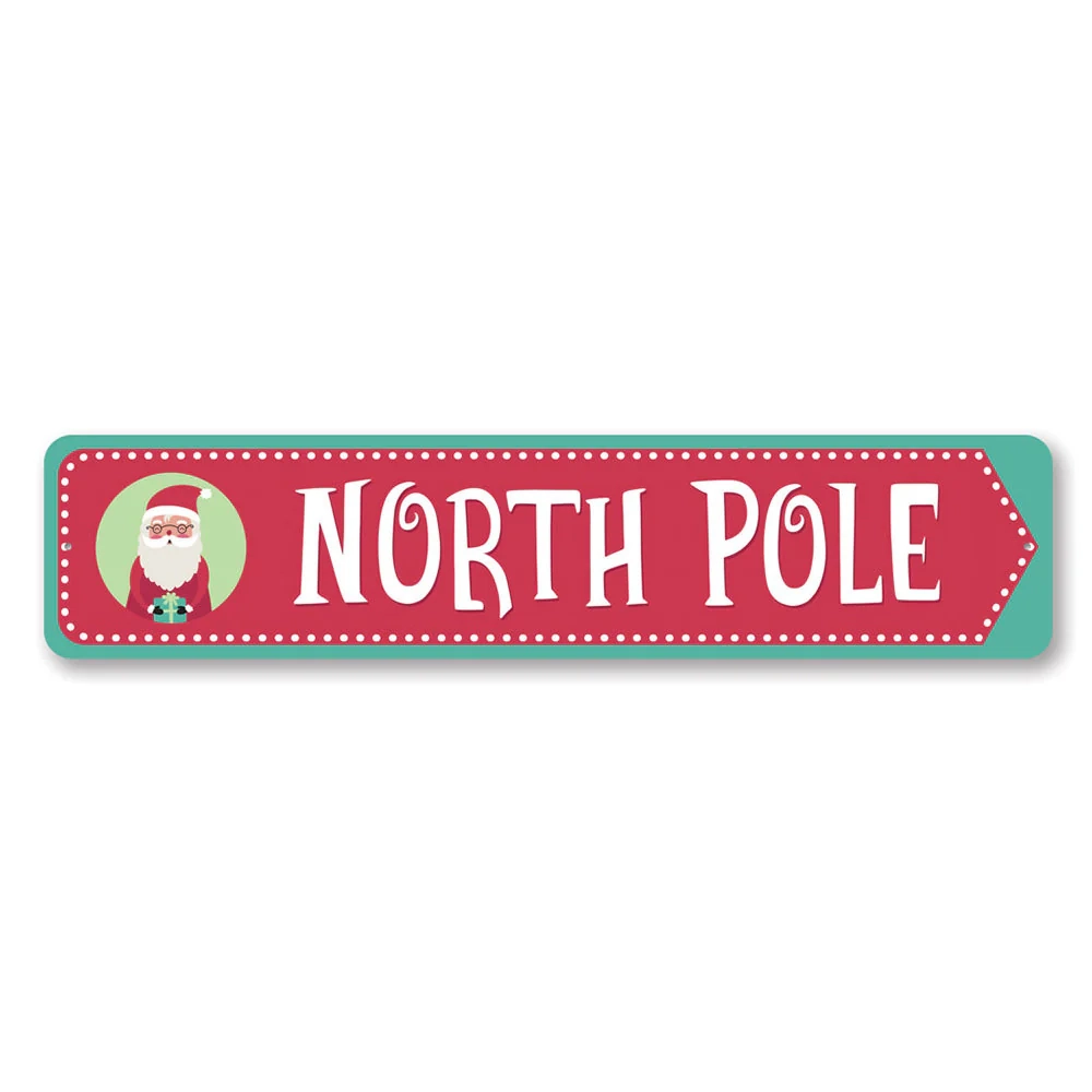 North Pole Printable Sign North Pole Printable Sign