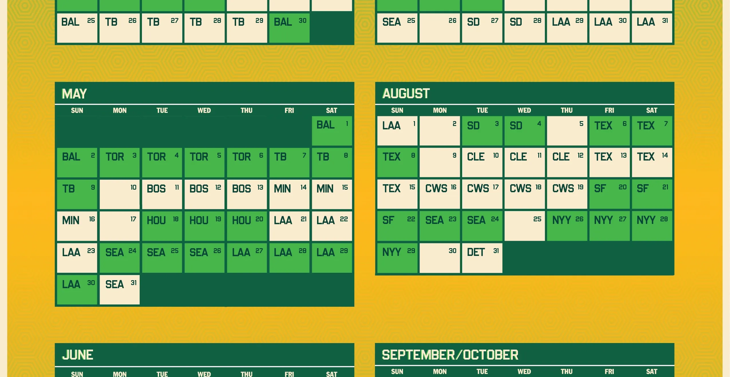 Oakland As Printable Schedule Oakland As Printable Schedule