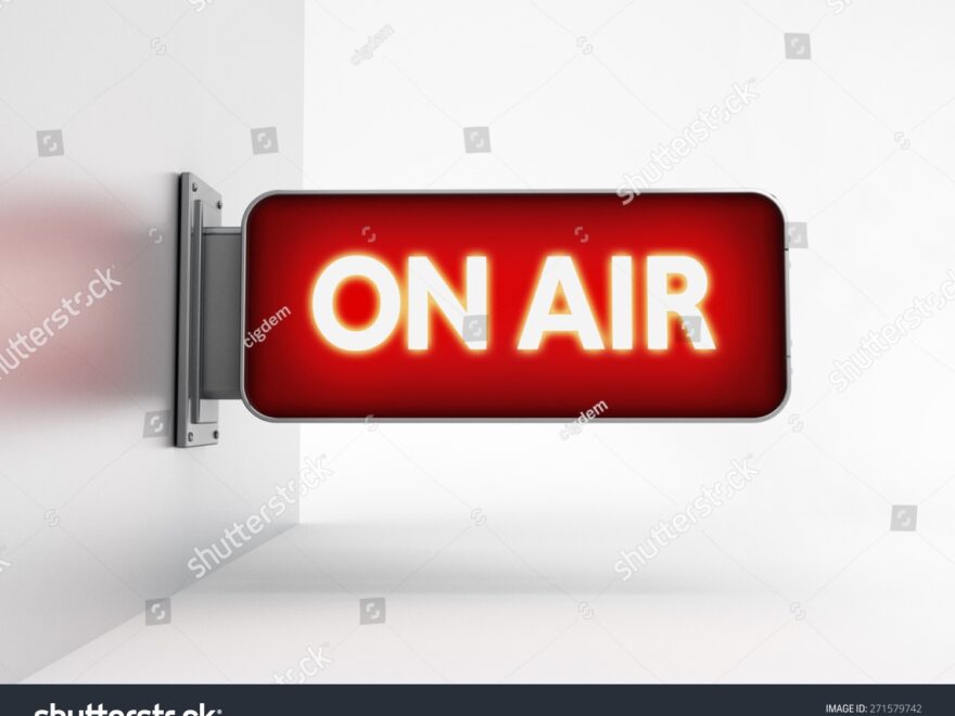 On Air Sign On White Background Stock Illustration 271579742 Shutterstock