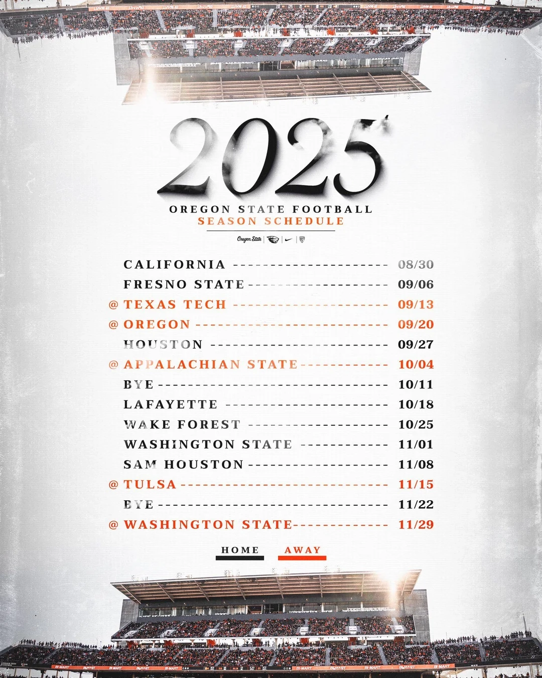2026 Oklahoma State Football Schedule Printable