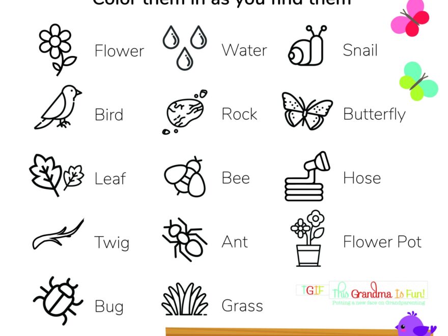 Outdoor Scavenger Hunt Free Printable TGIF This Grandma Is Fun