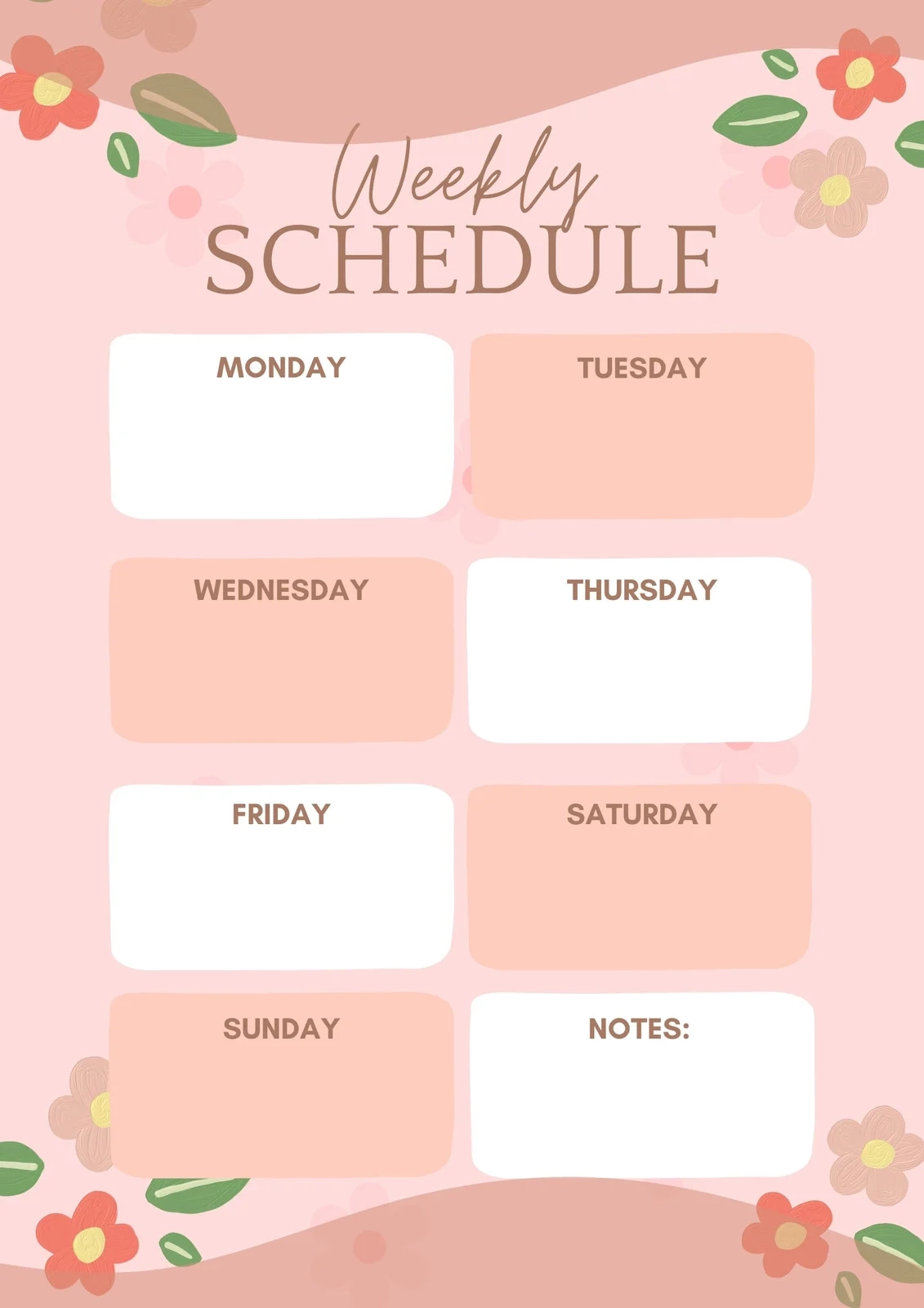 Page 11 Free Printable Cute Planner Templates To Edit Online Canva