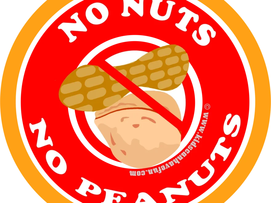 Peanut Nut Free Signs Labels Posters Allergy Worksheets