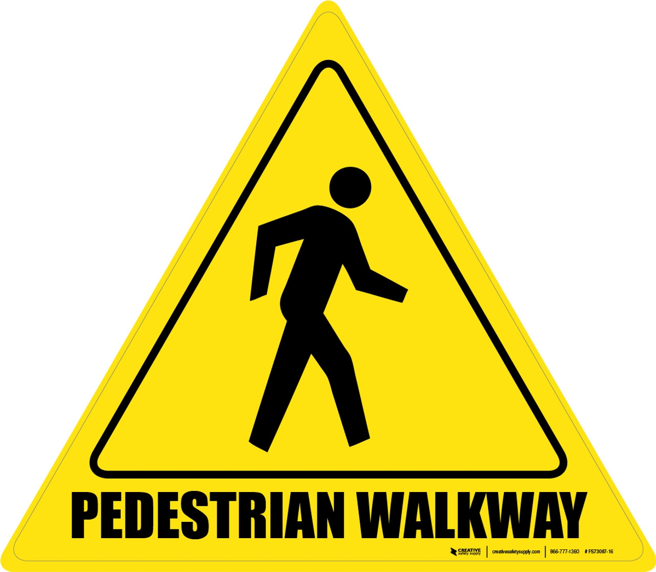Pedestrian Walkway Floor Sign Pedestrian Walkway Floor Sign