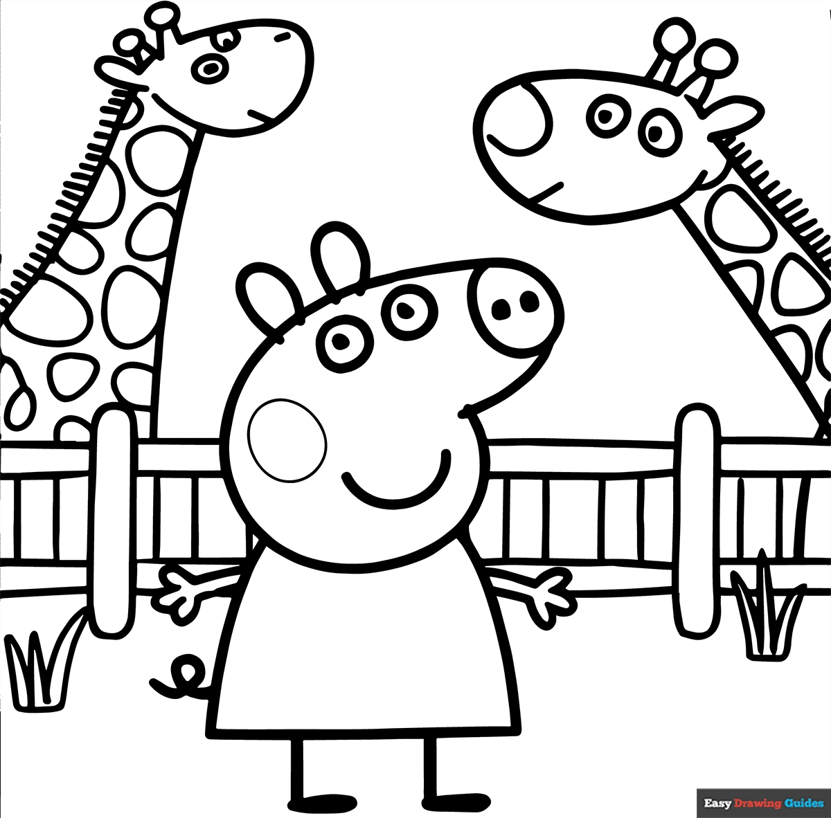 Peppa Pig Printable Coloring Sheets