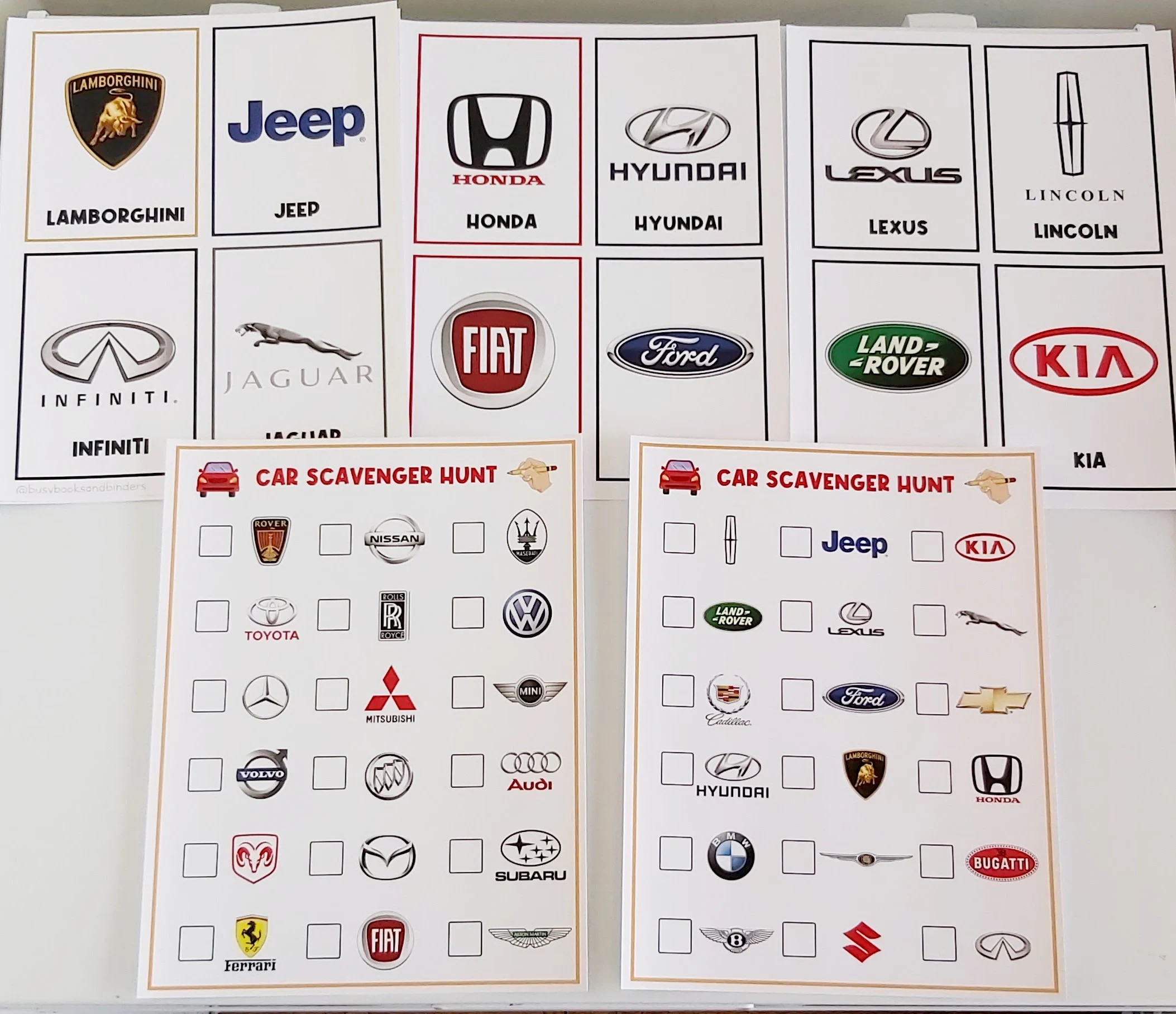 Printable Car Logo Sheet Printable Car Logo Sheet