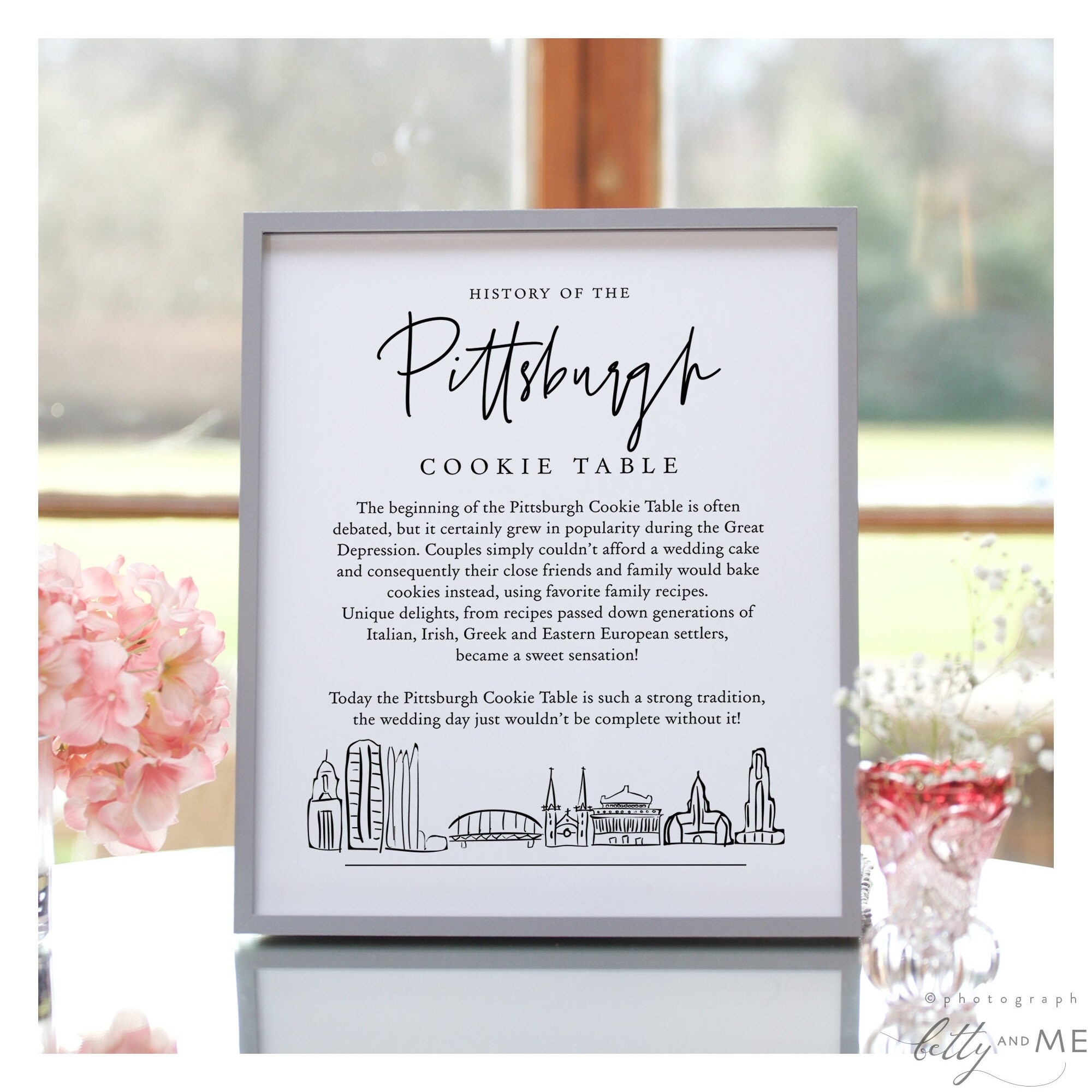 Pittsburgh Cookie Table Sign Printable History Of Pittsburgh Cookie Table Sign Printable Sign Instantly Download And Print 88