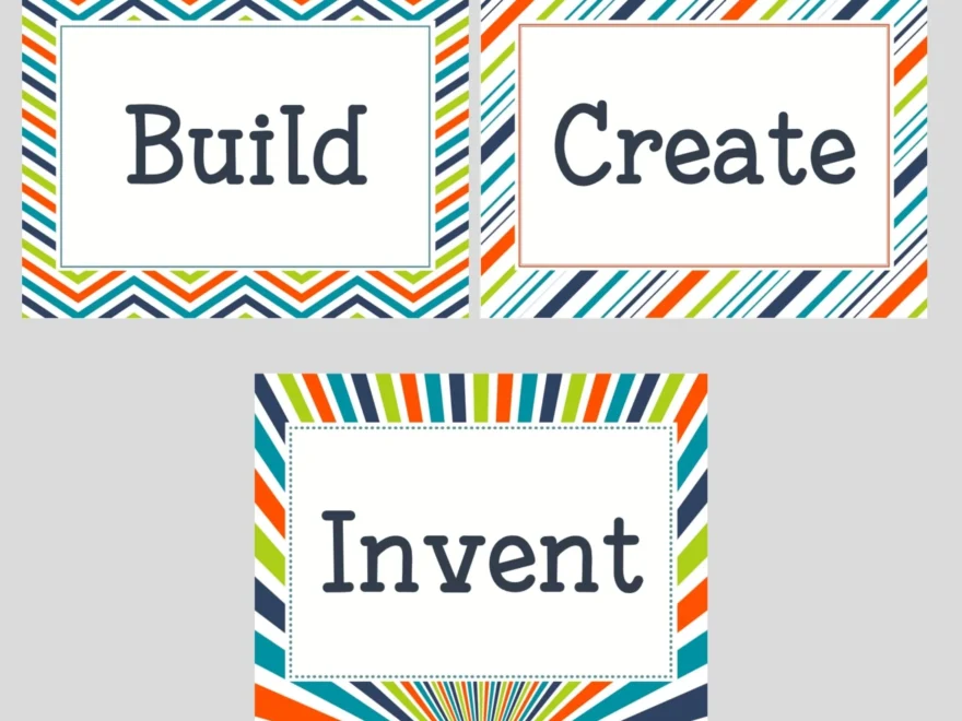 Playroom Signs Build Invent Create Nurture And Thrive Shop