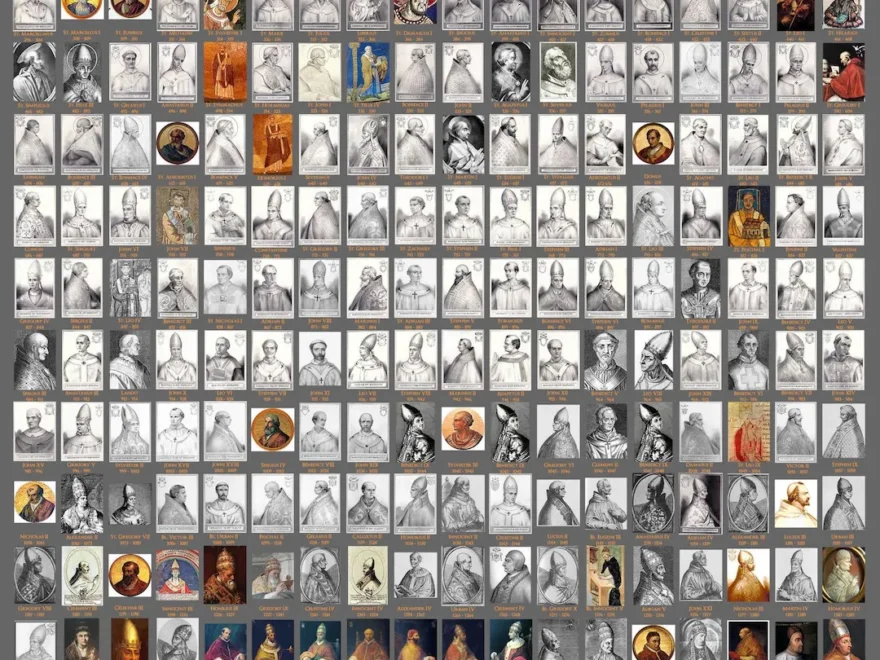 Pope Poster All 267 Popes From Peter To Pope Leo XIV 24x36 Etsy