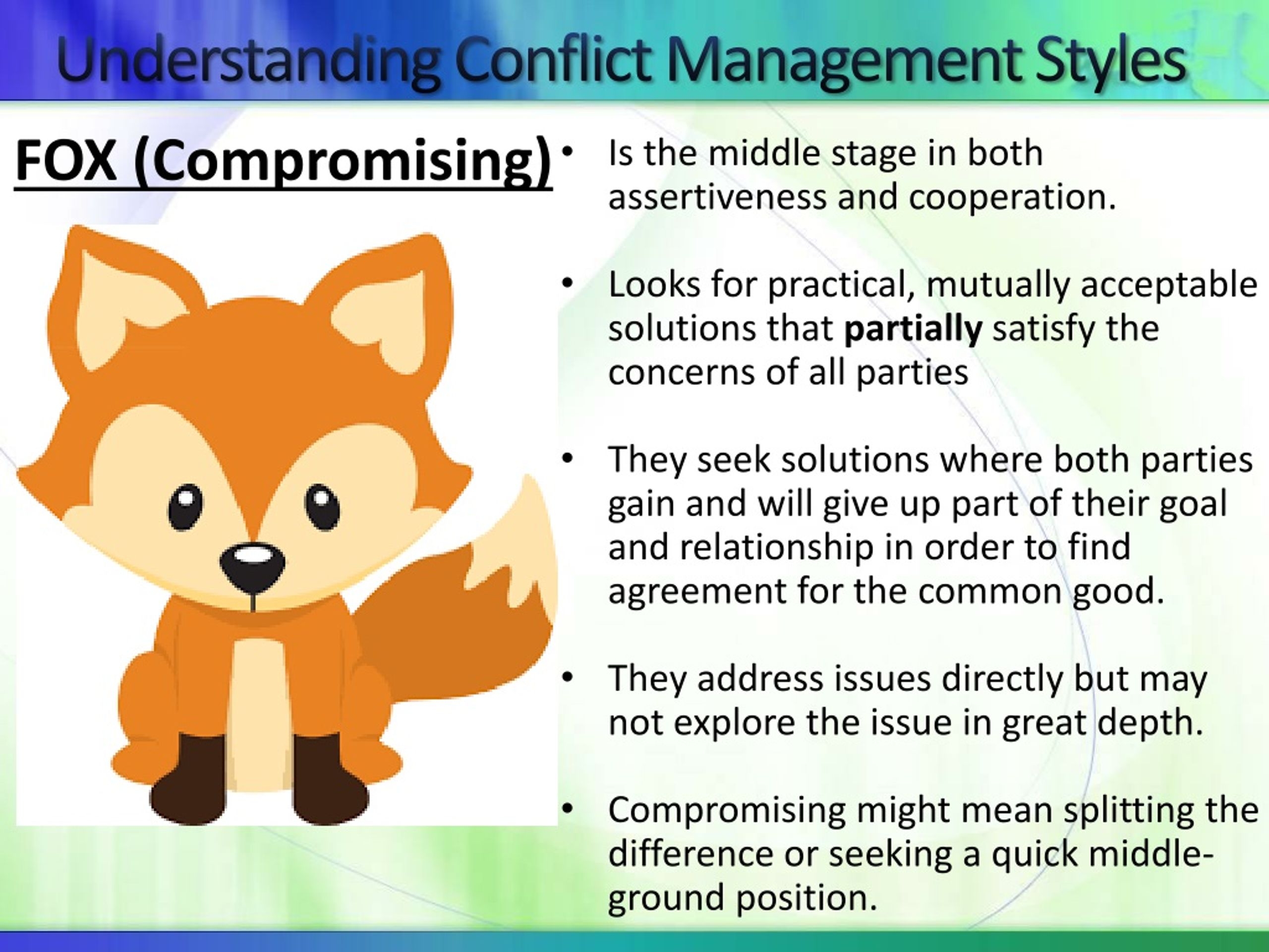 Conflict Management Styles Quiz Animals Printable