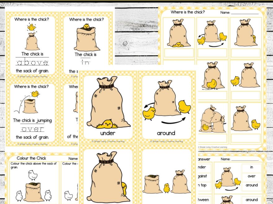 Preposition Printables Simple Living Creative Learning