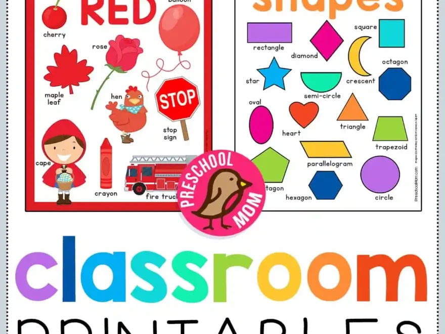 Preschool Classroom Printables Preschool Mom