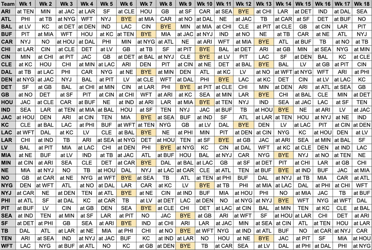 Nfl Week 16 Printable Schedule Nfl Week 16 Printable Schedule