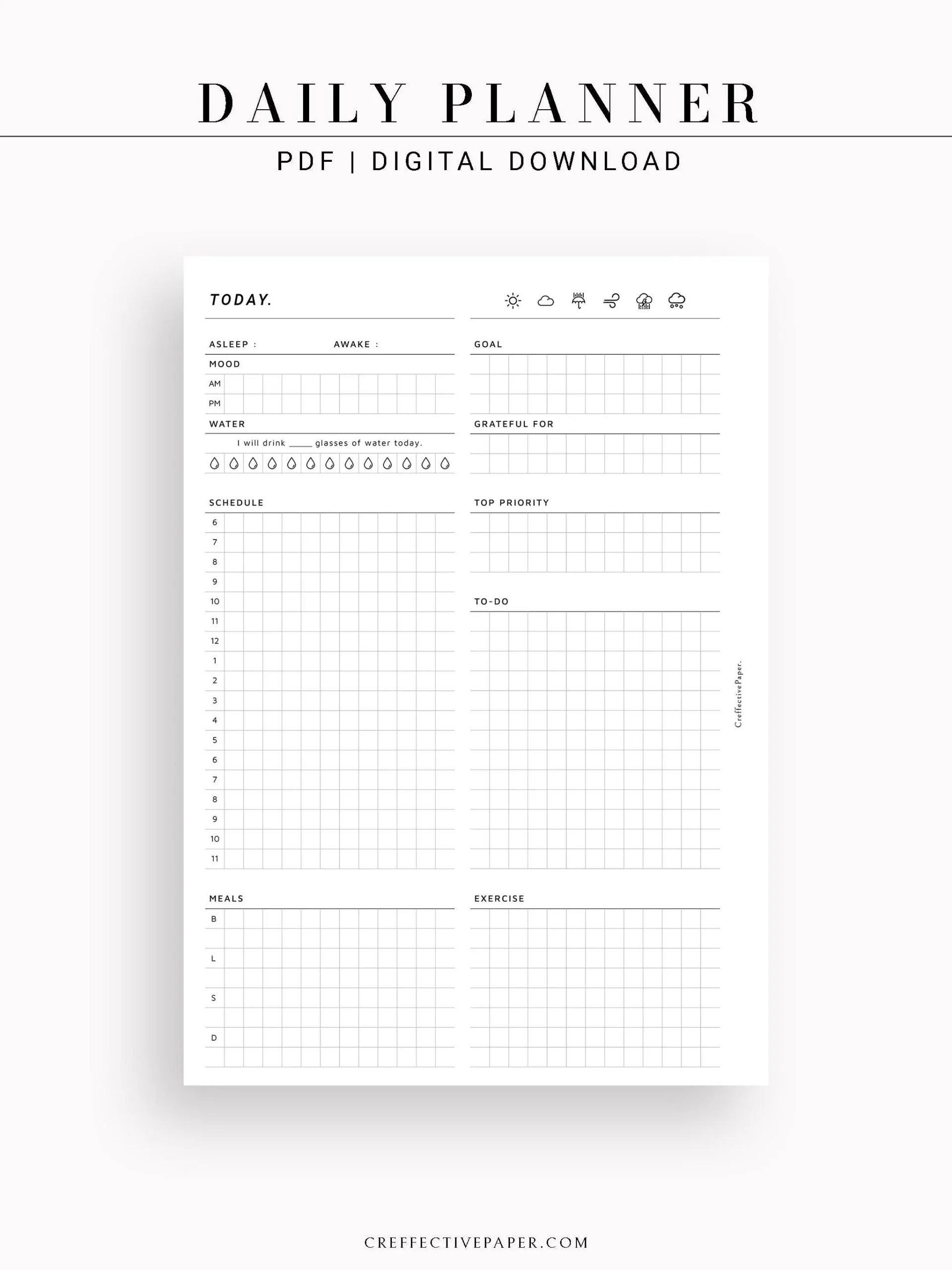 Free Printable A5 Planner