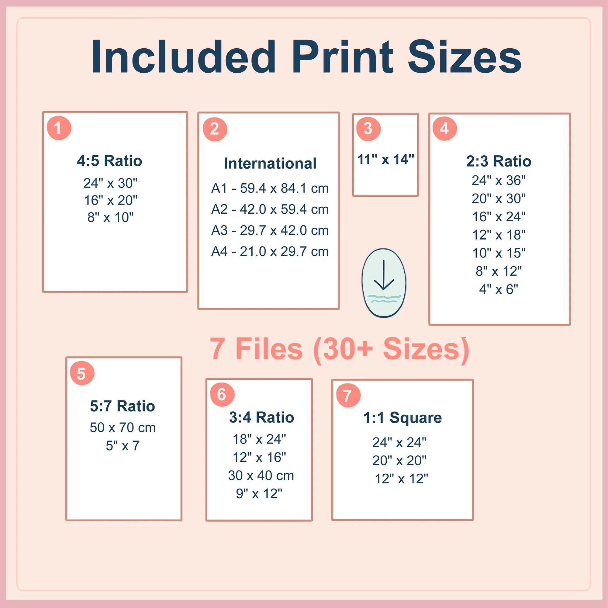 Printable Art Sizing Guide Custom And Standard Frame Sizes Unratio