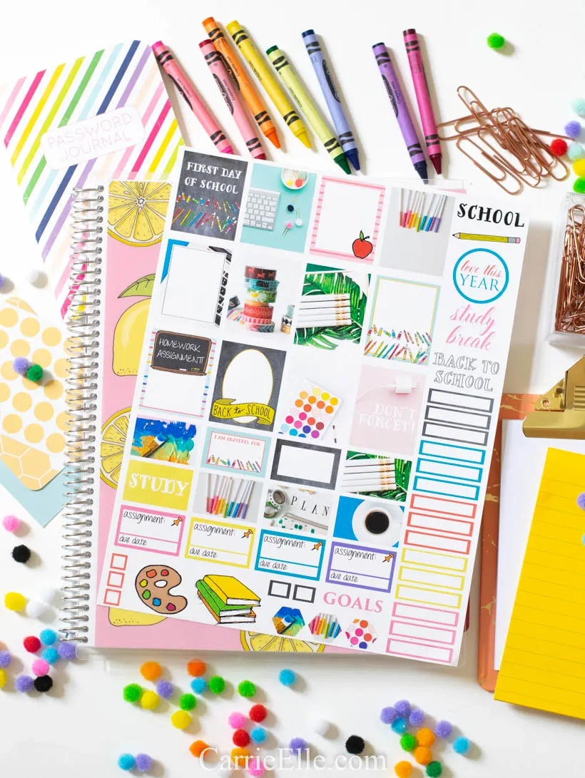 Free Printable Office Supplies Stickersfor Planner