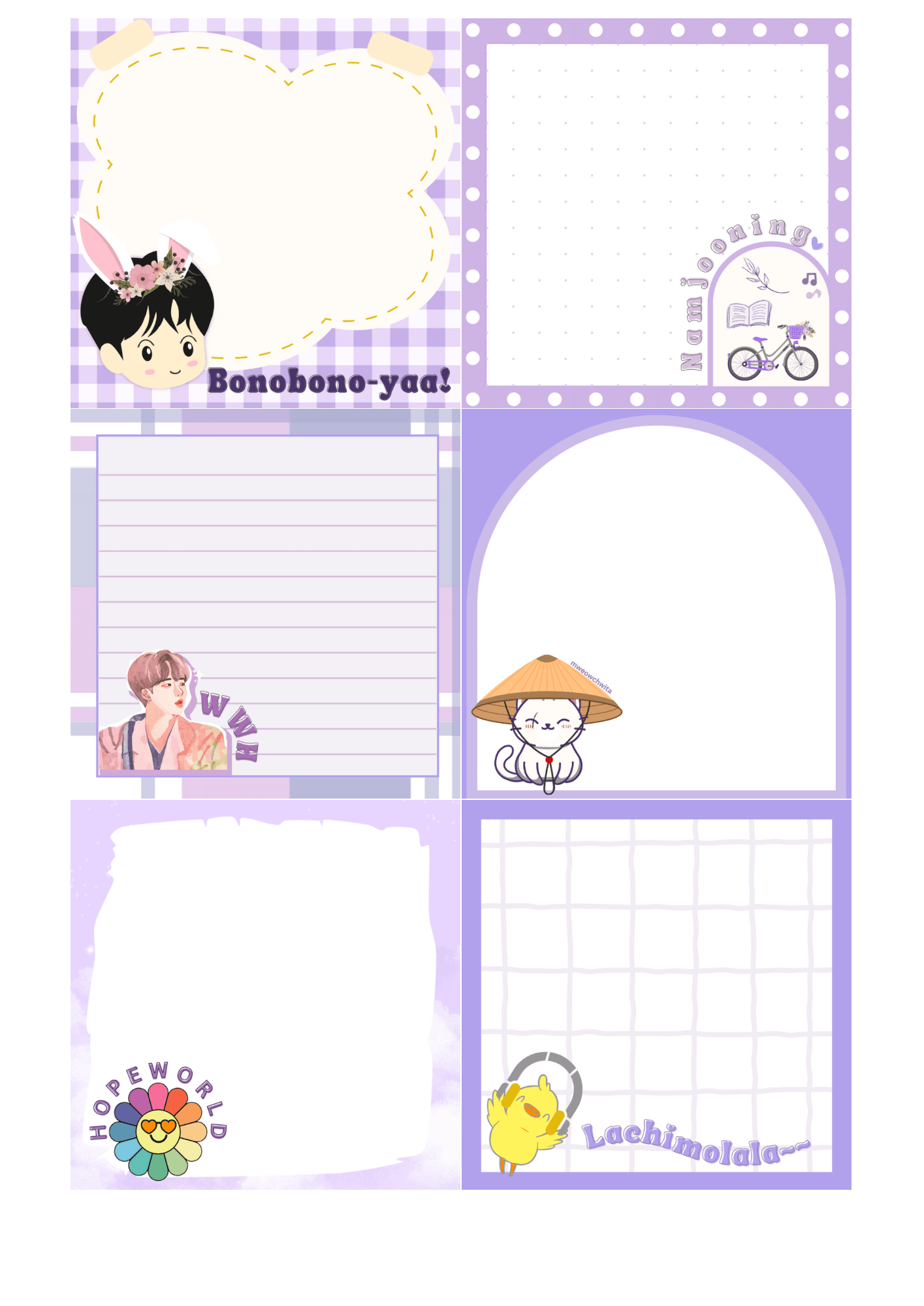 Printable BTS Inspired Memo Pad Sticky Notes With Free Army Daily Planner Original Product By Jennie dg Raket PH
